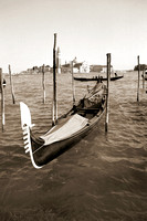 Italy . Venice . Sepia 30x20