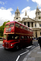 England . London . London Bus . St Pauls . 30x20 inch