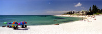 Australia . Cottesloe Beach with brolly 1 . 30x10 inch