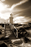 Rottnest Island WA . Sepia . Lighthouse stairs